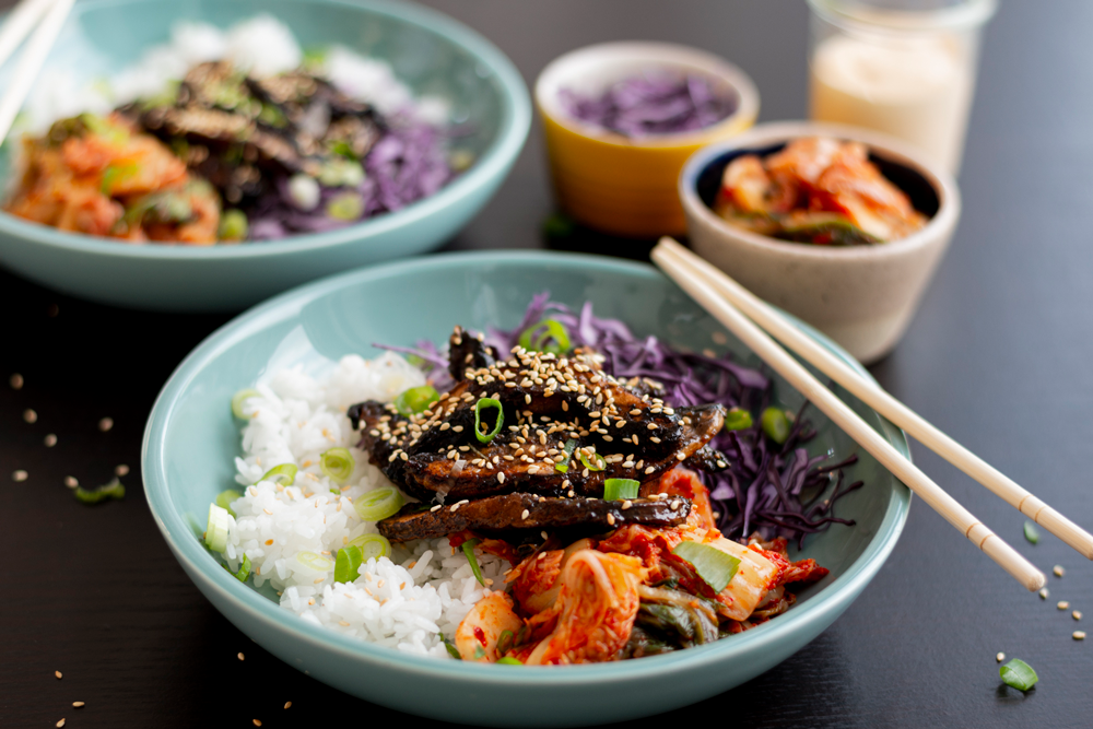 Sodexo recipe plant-based Asian-Inspired rice bowl with mushrooms