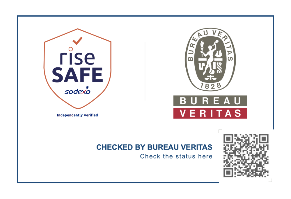 Rise SAFE hygiene verification label